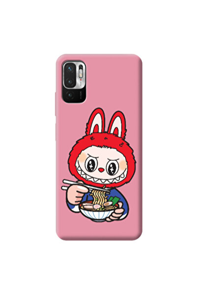 Other Xiaomi Redmi Note 10 Pro 5G Labubu 1 Pink Colored Silicone TPU Θήκη