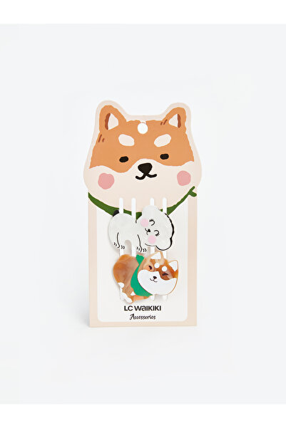 LC Waikiki Set de agrafe de păr pentru fete cu figurine de animale, pachet de 2