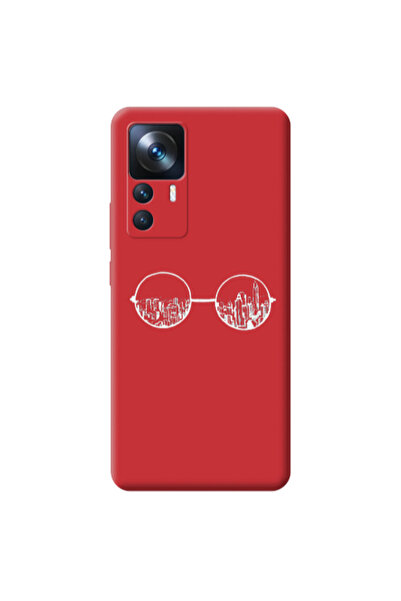 Other Xiaomi Mi 12T Sunglasses Red Colored Silicone TPU Θήκη