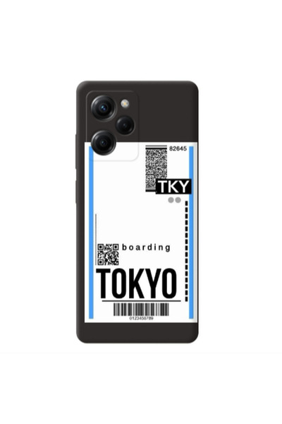 Other Xiaomi Poco X5 Pro Tokyo Boarding Black Colored Silicone TPU Θήκη