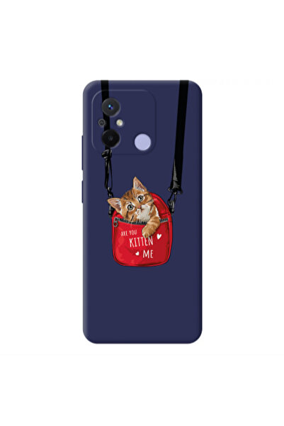 Other Xiaomi Redmi 12C Kitten Me Dark blue Colored Silicone TPU Θήκη