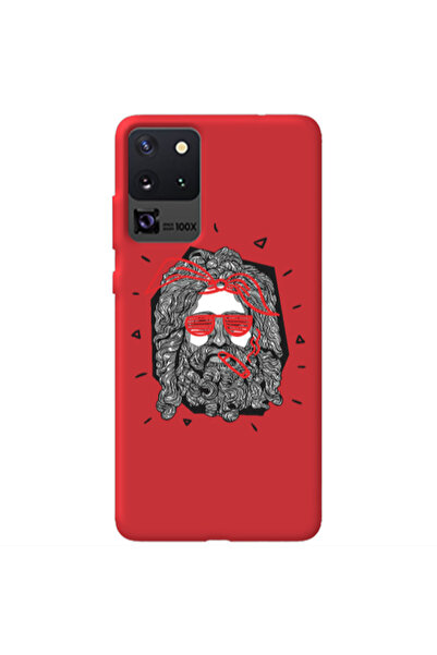 Other Samsung S20 Ultra Cool glasses Red Colored Silicone TPU Θήκη