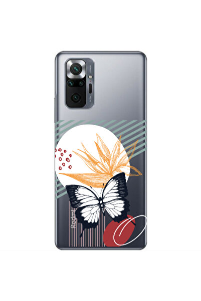 Other Xiaomi Redmi Note 10 Pro 4G Butterfly Lines Transparent Silicone TPU Θήκη