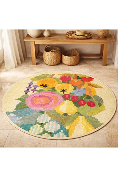 Markaev Pastel Meyveler Dokuma Taban Halı 608 YNG
