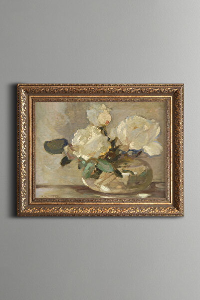 epiqart Floral Still Life - Vintage Patterned Painting - Thick Model