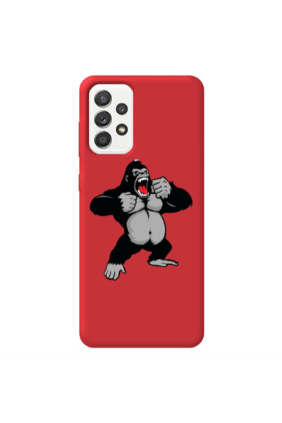 Other Samsung A52 Angry Gorilla2 Red Colored Silicone TPU Θήκη