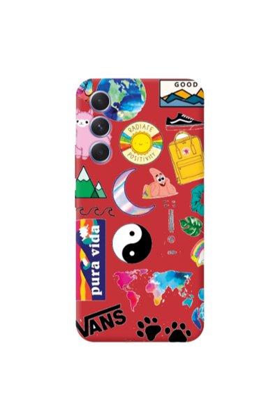 Other Samsung A56 Vans Red Colored Silicone TPU Θήκη