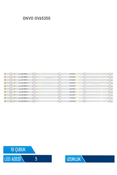ONVO OV65350 10 Parca 65 inc Tv Led Bar