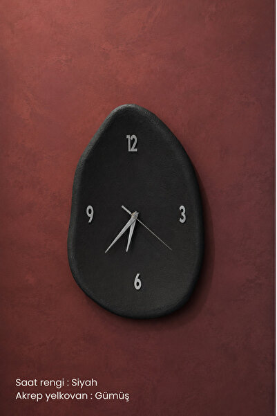 Lunalore **Concrete Look Modern Decorative Minimal Wall Clock 95X53 cm Silent...