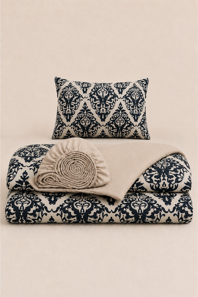 İQON Elastic Sheet Duvet Cover Set Single Size Outlt1 Dmsco Syh
