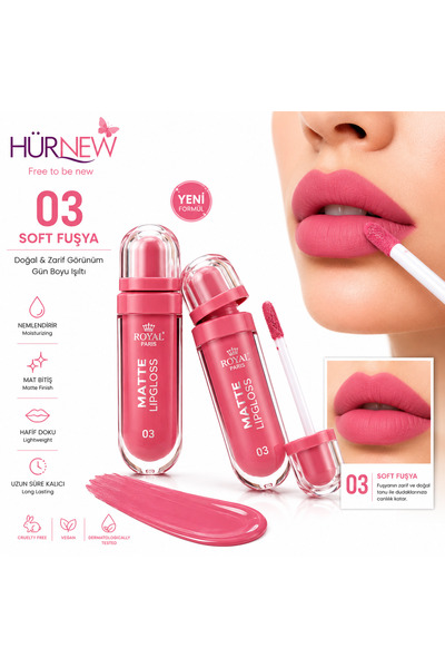 Genel Markalar HÜRNEW MATTE LİPGLOSS RUJ 03