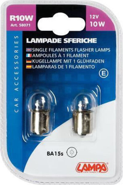 Lampa Λάμπες Αυτοκινήτου Σετ Λαμπτήρων R10W 12V 10W 2 τεμάχια