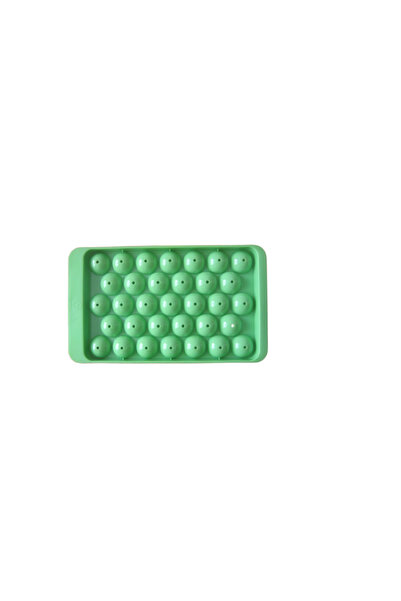 OEM Set 2 tavi pentru cuburi de gheata, 23.5 x 13.5 x 3 cm, plastic, verde