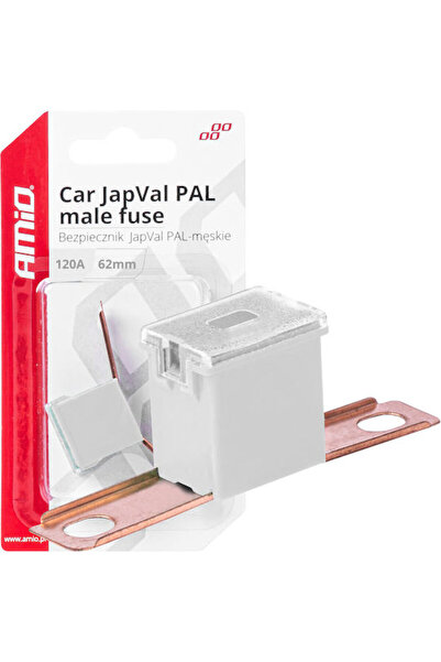 AMIO Ασφάλεια Japval Pal Αρσενικού τύπου 62mm 120A Λευκό χρώμα 1 τεμάχιο 0343...