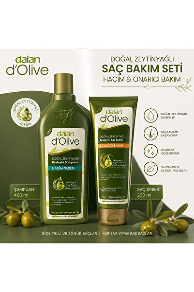 Dalan Hacim Veren & Onarıcı Besleyici Saç Bakım Seti