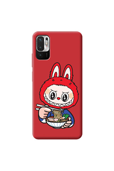 Other Xiaomi Redmi Note 10 Pro 5G Labubu 1 Red Colored Silicone TPU Θήκη