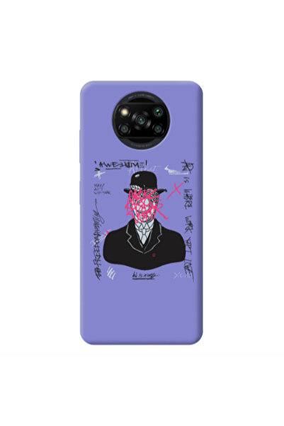 Other Xiaomi Poco X3 Pro Awes Purple Colored Silicone TPU Θήκη