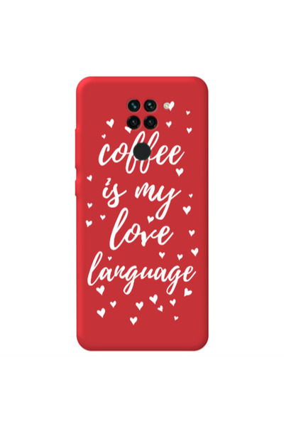 Other Xiaomi Redmi Note 9 Coffe is my love language Red Colored Silicone TPU ...