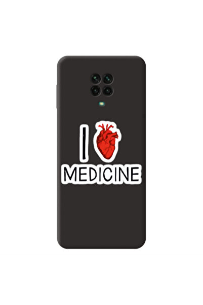 Other Xiaomi Redmi Note 9 Pro I Love Medicin Black Colored Silicone TPU Θήκη