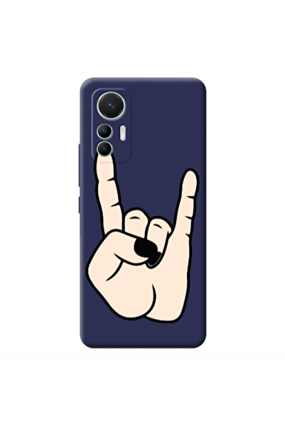 Other Xiaomi Mi 12 Lite Rock Dark blue Colored Silicone TPU Θήκη