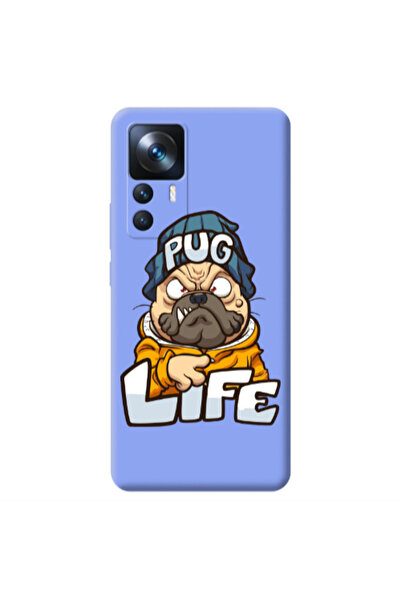 Other Xiaomi Mi 12T Pug Life 2 Light Purple Colored Silicone TPU Θήκη