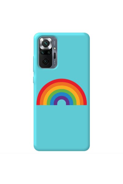 Other Xiaomi Redmi Note 10 Pro 4G Rainbow Mini Turquoise Colored Silicone TPU...