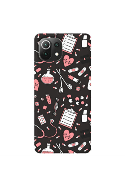 Other Xiaomi Mi 11 Lite Laboratory Black Colored Silicone TPU Θήκη