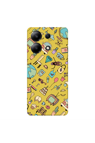 Other Xiaomi Redmi Note 13 4G Best buds Yellow Colored Silicone TPU Θήκη