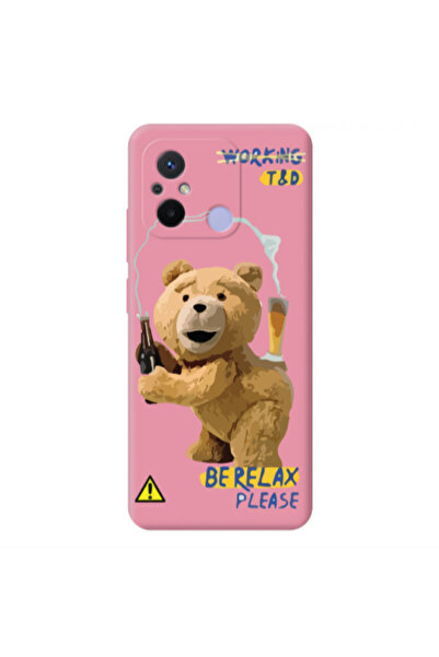 Other Xiaomi Redmi 12C Be Relax Pink Colored Silicone TPU Θήκη