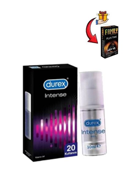 Durex İntense 20 Kullanımlık 10 ml Yoğun Hissiyat Sunan Jel-Uzun Yol Etkili P...