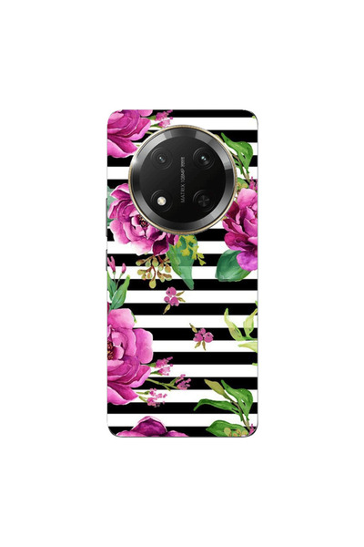 Other Honor Magic 7 Lite Roses on the line Transparent Silicone TPU Θήκη