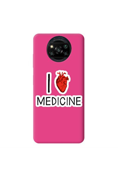 Other Xiaomi Poco X3 /X3 Pro I Love Medicin Fuchsia Colored Silicone TPU Θήκη