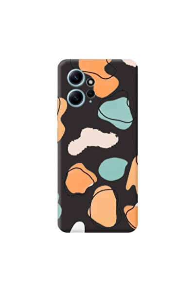 Other Xiaomi Redmi Note 12 4G Colorful spots Black Colored Silicone TPU Θήκη