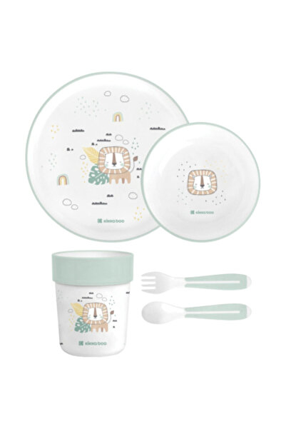 Kikka Boo Σετ σερβίτσιου φαγητού 5 τεμαχίων Mint Savanna PP