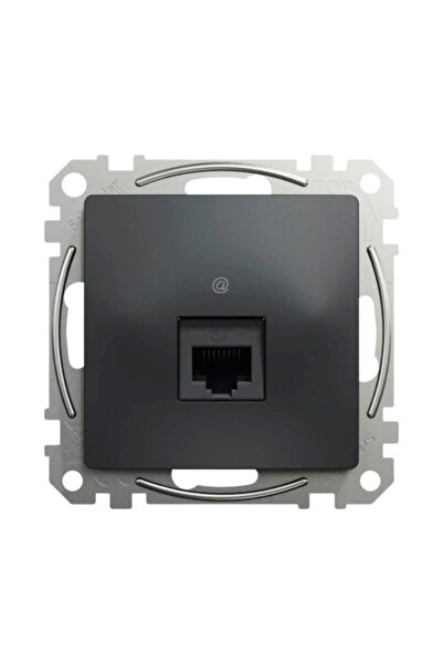 OEM Priză date RJ45 simplă Schneider Sedna Design CAT6 UTP, antracit