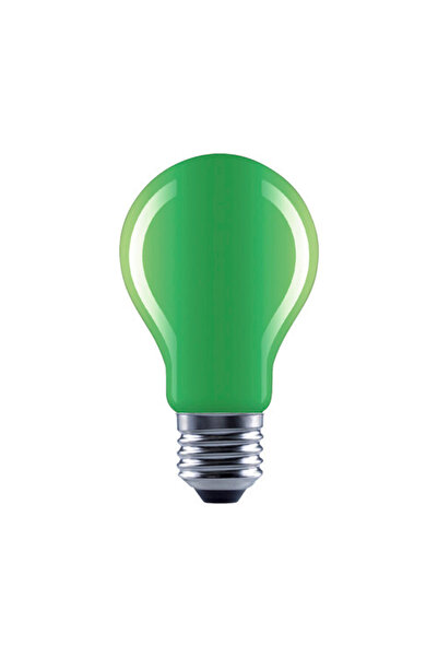OEM Bec verde LED Flair E27 4W, glob A60, durată viață 15.000 h