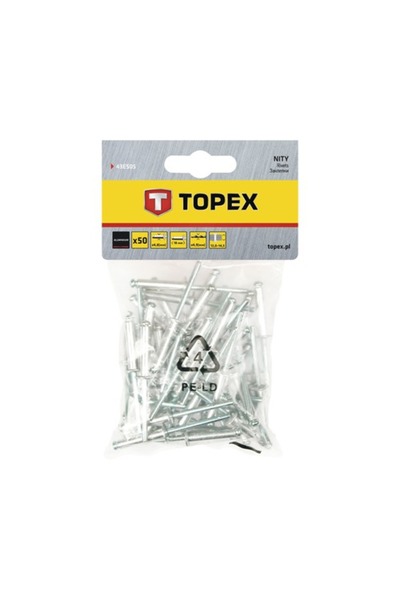 OEM Pop-nituri Topex Ø4,8x18 mm aluminiu/oțel, pachet 50 bucăți