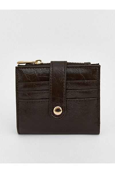 LC Waikiki Lcw Accessories Brown Leather Look Women's Wallet