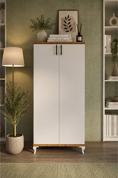 SAUBER'S Nalya Çok Amaçlı Dolap, Ayakkabılık Dolabı, Erzak Dolabı, 60cm x 130...