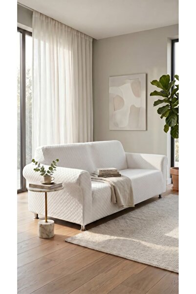 BASHTUGH TİCARET 3 Seater Jacquard Sofa Cover a Quality Sofa Cover Sofa Bed C...