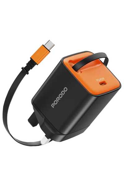 porodo 45W GaN Quick Wall Charger, Black