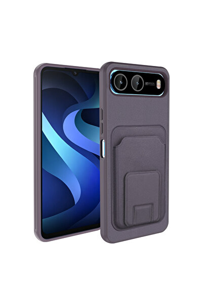 Nezih Case İnfinix Hot 60i 5G Uyumlu Kart Bölmeli Deri Görünümlü Şık Yumuşak ...