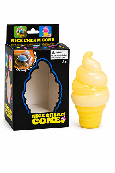 DAT Ice Cream Cone Squishy Toy, Soft Slow Rising Sensory Squeeze Fidget Toy f...