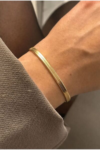LuneraDesign High Quality Steel Italian Chain Adjustable Unisex Bracelet Tarn...