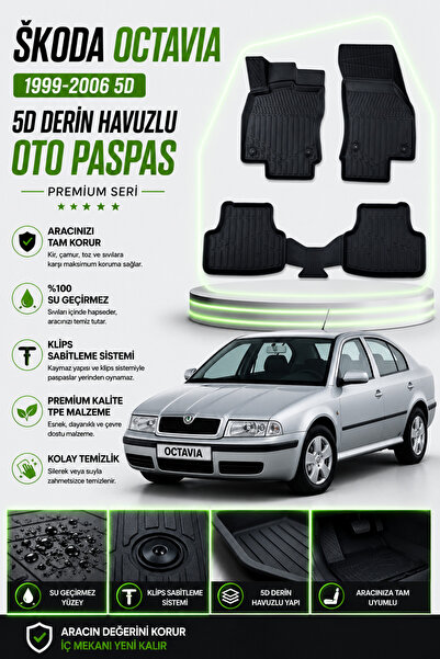 PİNUKS SKODA OCTAVIA 1999-2000-2001-2002-2003-2004-2005-2006 MODEL UYUMLU 5D ...