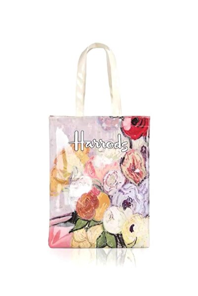 Harrods Harrods Logo Shopping Bag and Floral Collection Medium Size (M: 29 X ...