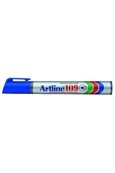artline Μαρκαδόρος Αρ. 109 Μόνιμος Μπλε Με Κλιπ Και Επίπεδη Μύτη (04-1-73-065)