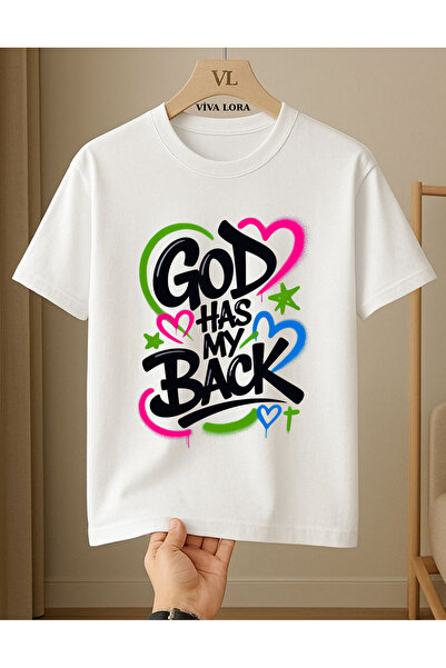VİVA LORA Printed Unisex 100% Cotton Regular T-Shirt with Crew Neck