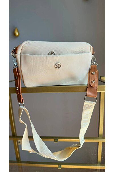 chocolatebag Women's Multi-Sectioned Crossbody and Shoulder Bag Si̇nay Cream