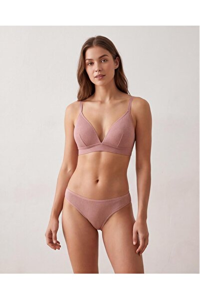 Soft Touch | Pudra Fitilli Dikişsiz Görünüm Bralet Takımı